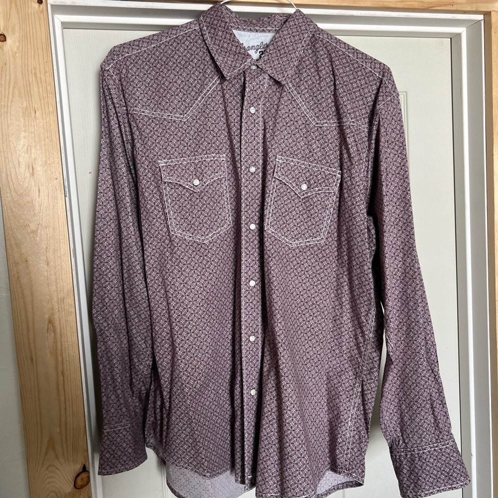 Wrangler 20X Long Sleeve Pearl Snap (Large)
